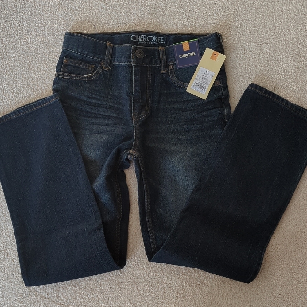 3 For $30. Cherokee Kids Dark Blue Jeans